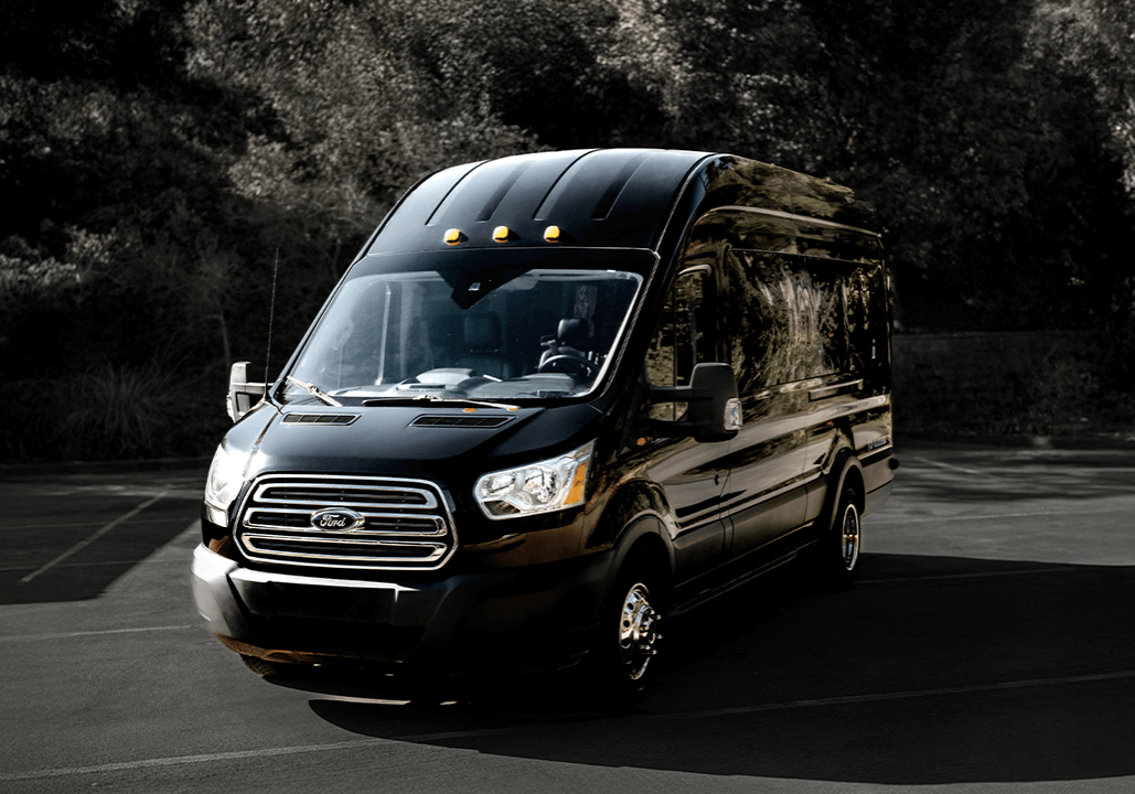 Passenger-Van Black Passenger Van