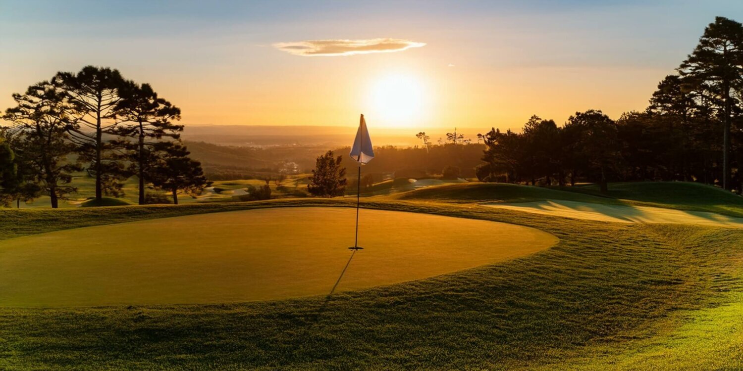 California Golf course hole and green
