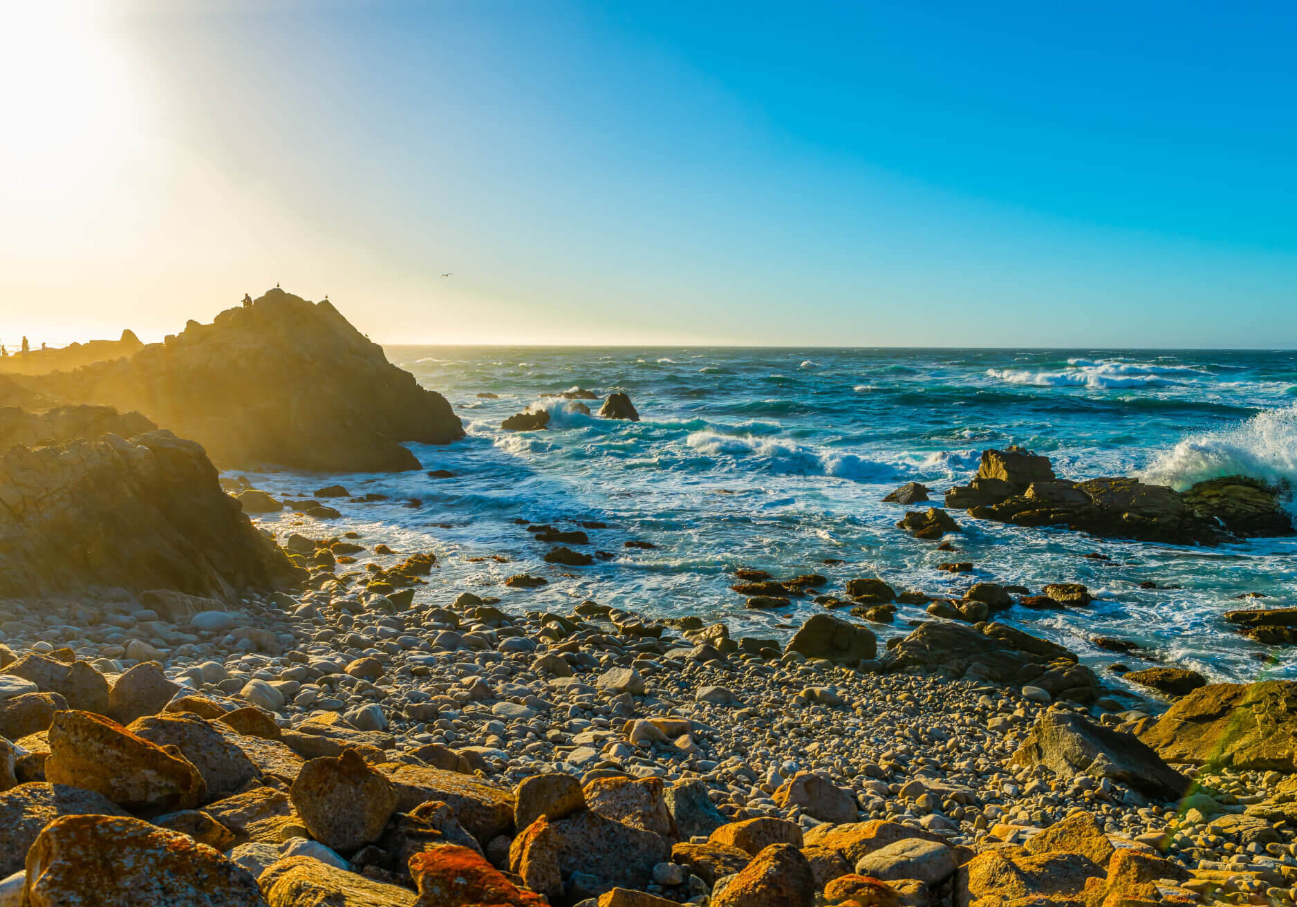 Pebble Beach California with Golfers
