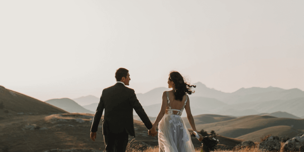 California Wedding Couple in the Hills